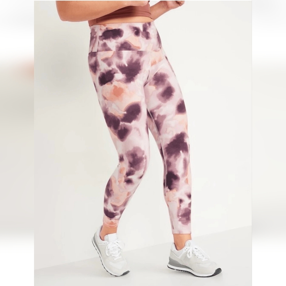 Old Navy ✨️ Wotercolor High-Waisted Elevate Powersoft Women's Leggings Size M